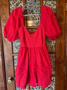 Anthropologie Maeve Hot Pink with pockets.Superrr cute on.